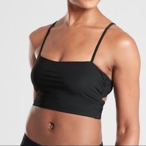 NWT Athleta Shirred Bra Cup Longline Bikini Top